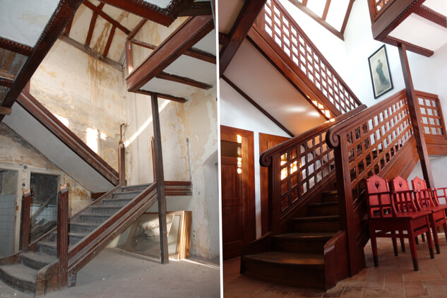 Postup obnovy historických interiérů na hradě Kunětická hora